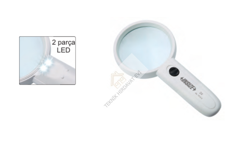 LED AYDINLATMALI BÜYÜTEÇ 2X