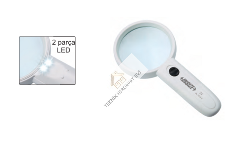 LED AYDINLATMALI BÜYÜTEÇ 4X
