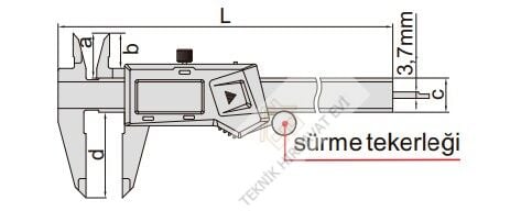 0-150mm/0-6'' Dijital Kumpas (Standart Model)