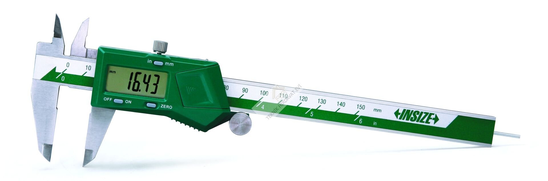 0-150mm/0-6''  Dijital Kumpas (Yuvarlak Derinlik Çubuklu - Sürme Tekerleksiz)