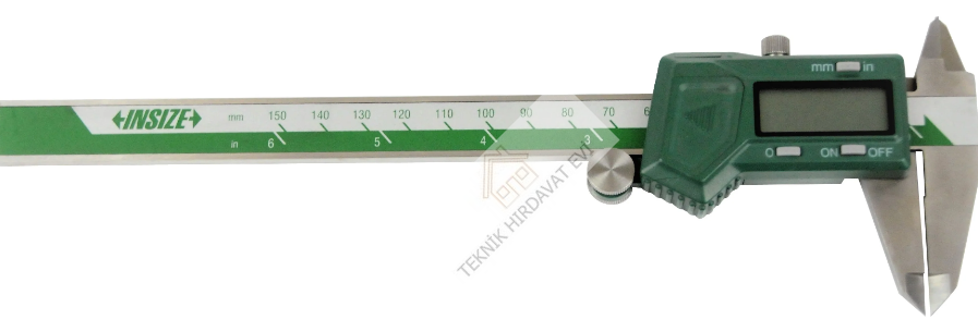 0-150mm/0-6'' Dijital Kumpas (Sol El - Sürme Tekerleksiz)