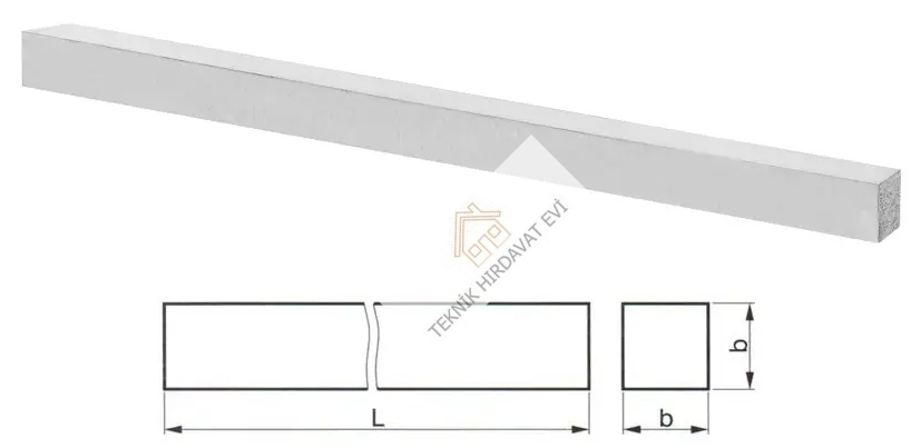 8x8x160mm POLDI TORNA KALEMİ HSS