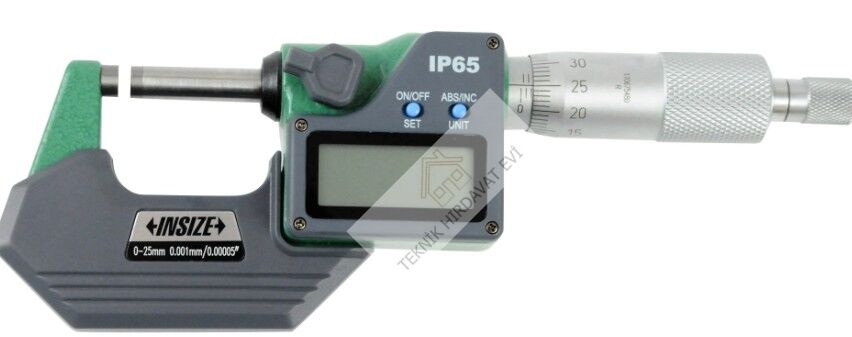 0-25mm DİJİTAL DIŞ ÇAP MİKROMETRESİ IP65